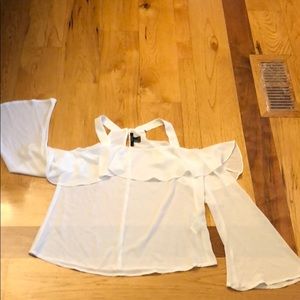 Cold shoulder career Blouse forever 21 EUC